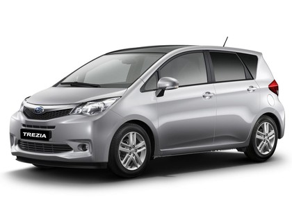 Ворсовые коврики на Subaru Trezia 2010 - 2016 в Брянске