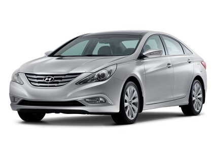 Ворсовые коврики на Hyundai Sonata 6 (YF) 2009 - 2014 в Брянске