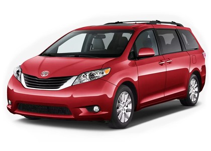 Ворсовые коврики на Toyota Sienna III 2010 - 2020 в Брянске
