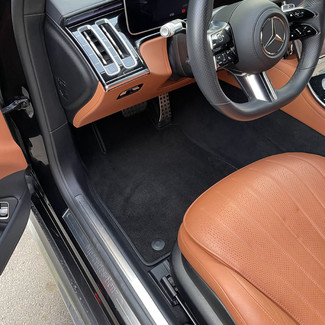 Ворсовые коврики на Mercedes S (W223, V223) 2020 - 2025 в Брянске