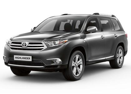 Ворсовые коврики на Toyota Highlander II 2007 - 2013 в Брянске