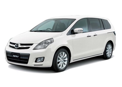 Ворсовые коврики на Mazda MPV III 2006 - 2016 в Брянске