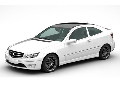 Ворсовые коврики на Mercedes CLC (CL203) 2008 - 2011 в Брянске