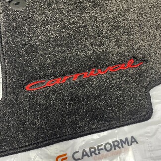 Ворсовые коврики на KIA Carnival IV 7 мест без оттоманок 2020 - 2026 в Брянске Ворсовые коврики на KIA Carnival IV 7 мест без оттоманок 2020 - 2026 в Брянске