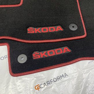 Ворсовые коврики на Skoda Kodiaq II 2023 - 2025 в Брянске